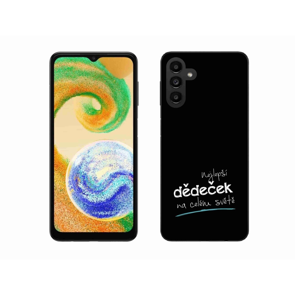 Gelový kryt mmCase na Samsung Galaxy A04s (164.7x76.7x9.1mm) - nejlepší dědeček 3 černé pozadí