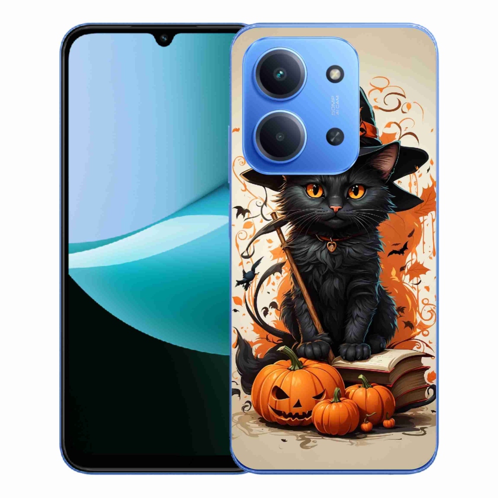 Gelový kryt mmCase na Xiaomi Redmi 15C 4G/5G (173mm) - kocour čaroděj