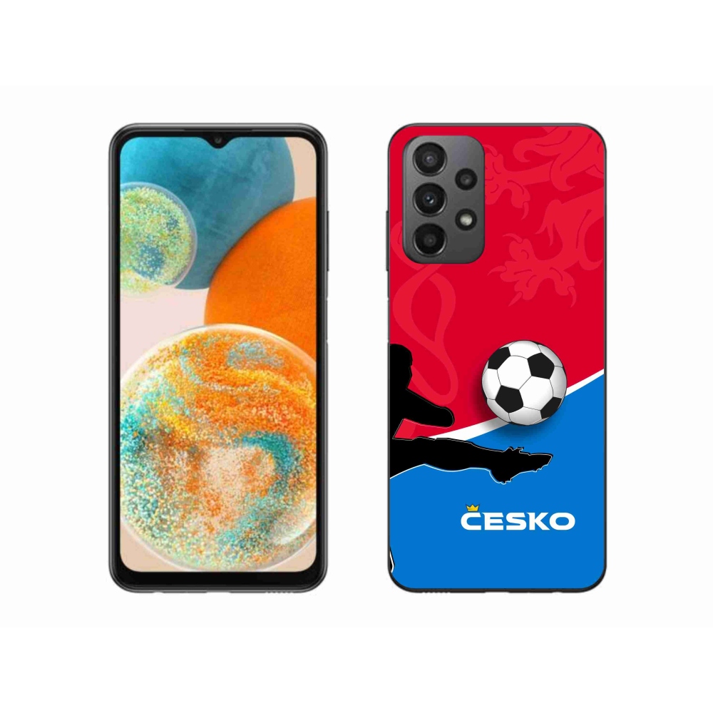 Gelový kryt mmCase na Samsung Galaxy A23 4G/5G - fotbal Česko 2
