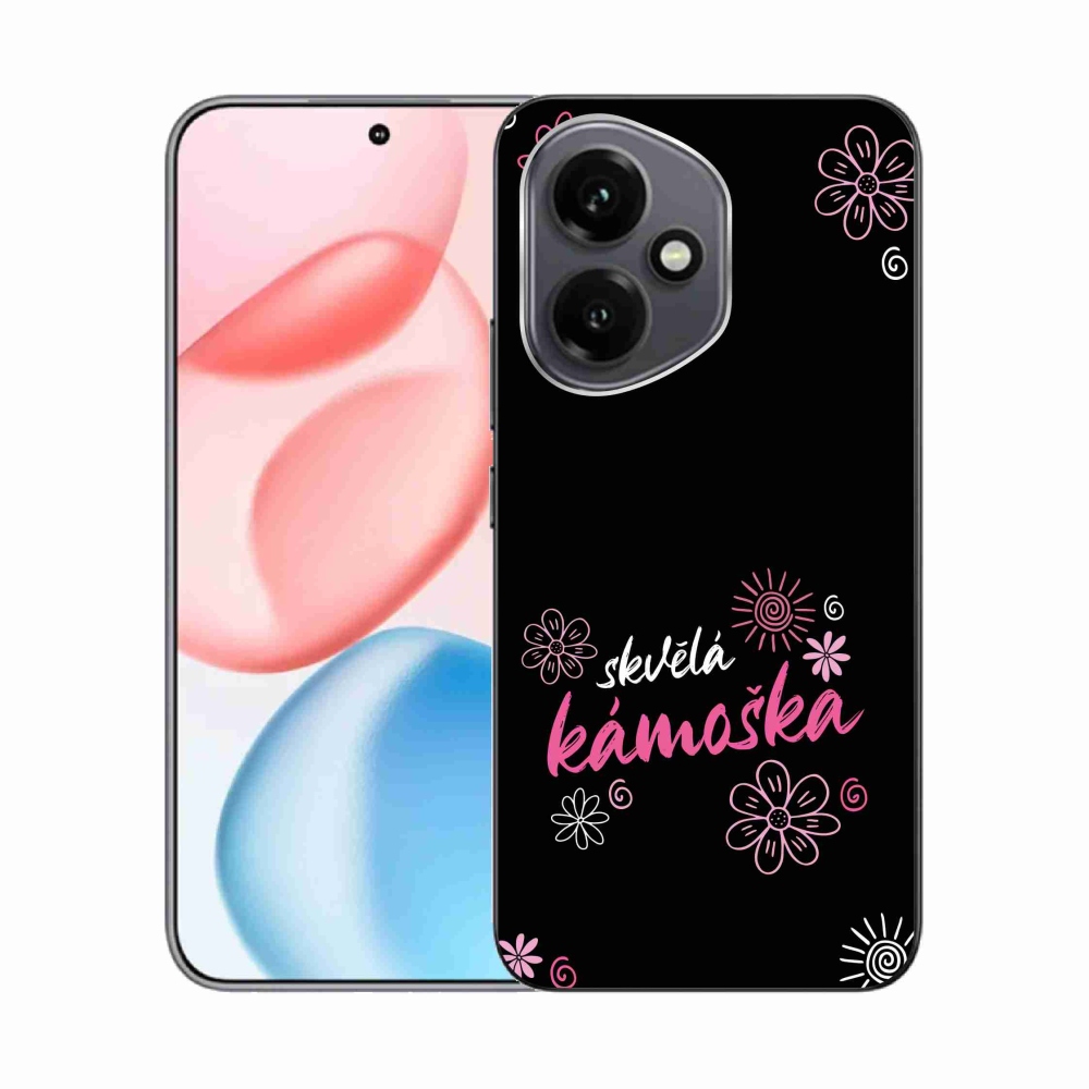 Gelový kryt mmCase na Honor 400 - skvělá kámoška černé pozadí