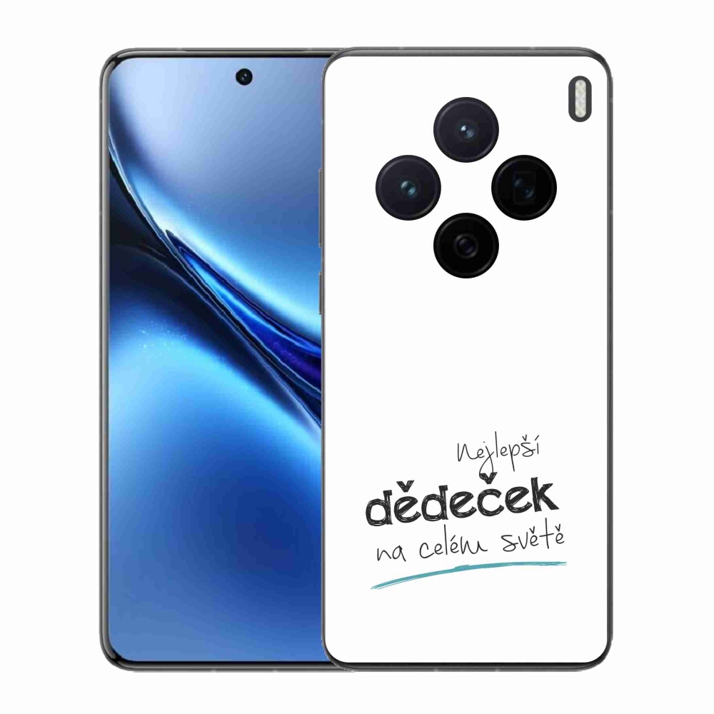 Gelový kryt mmCase na Vivo X200 5G - nejlepší dědeček 3 bílé pozadí
