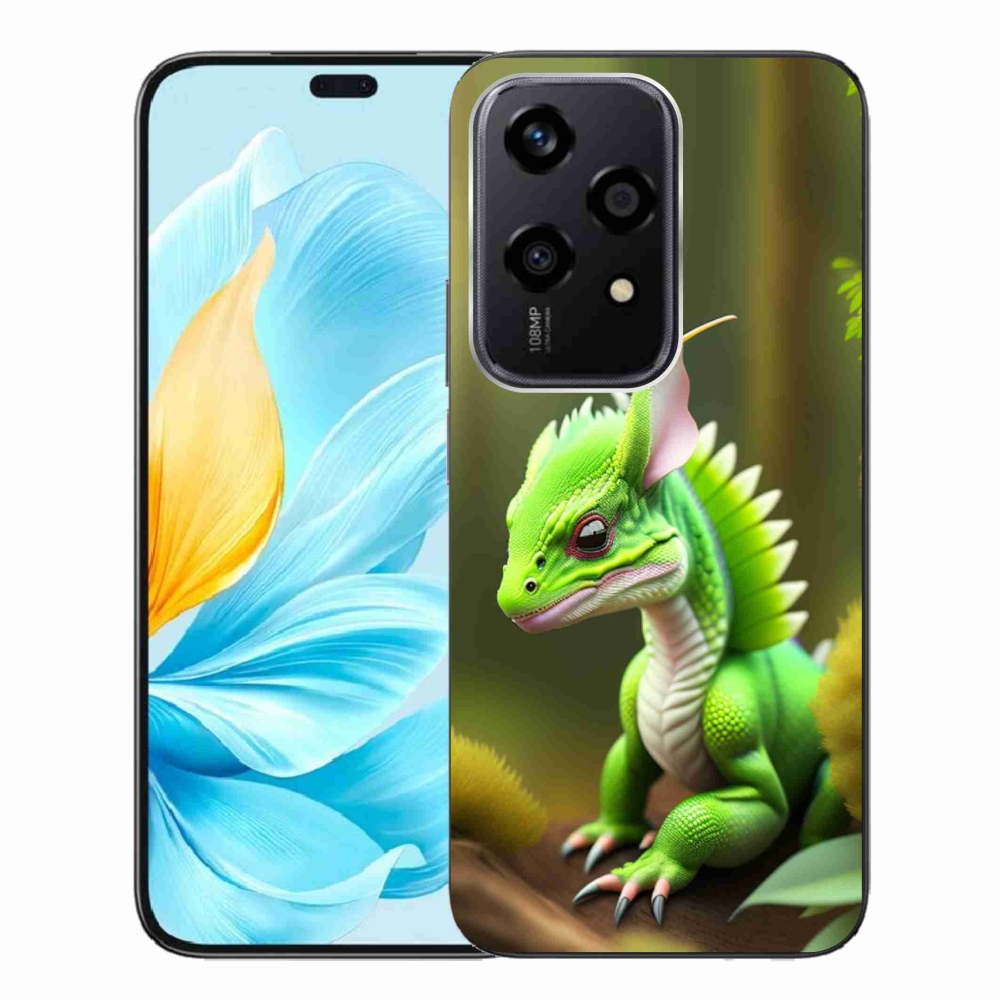 Gelový kryt mmCase na Honor 200 Lite 5G - zelený dráček
