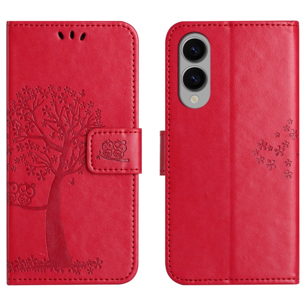 Tree knížkové pouzdro na Samsung Galaxy S25 Edge - červené