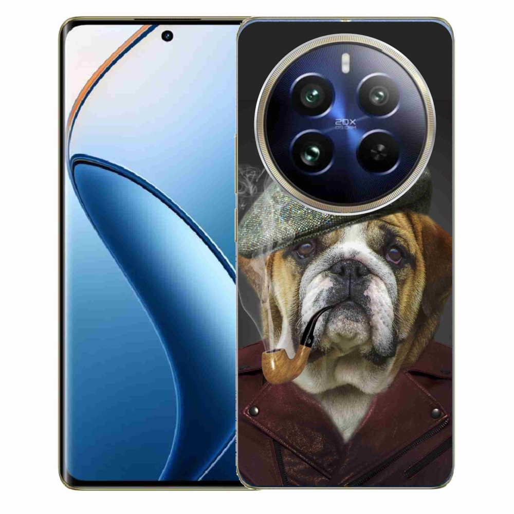 Gelový kryt mmCase na Realme 12 Pro 5G/12 Pro+ 5G - pes s fajfkou