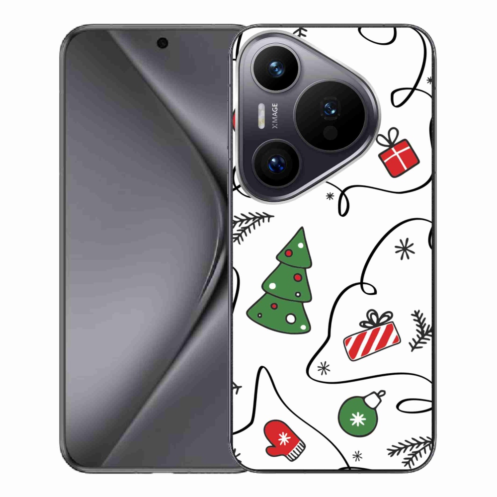 Gelový kryt mmCase na Huawei Pura 70 Pro - vánoční motivy