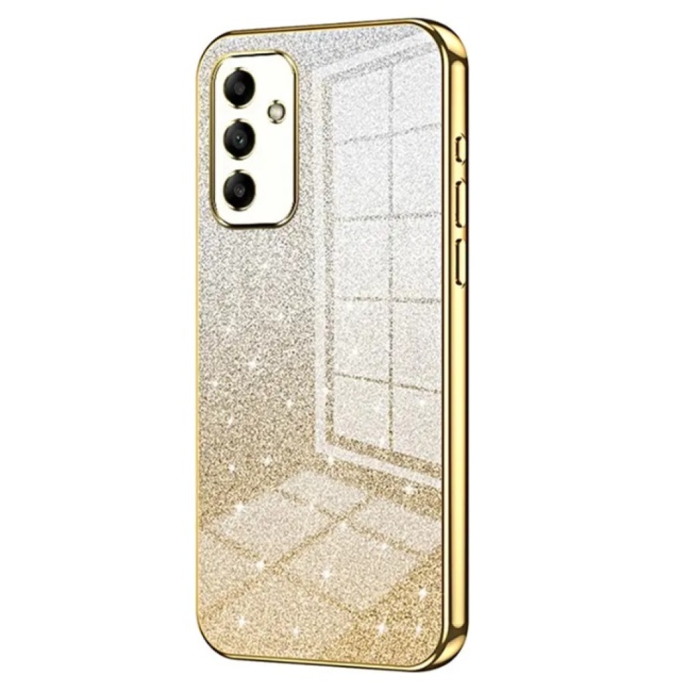 Cut gelový třpytivý obal na Samsung Galaxy A05s - zlatý