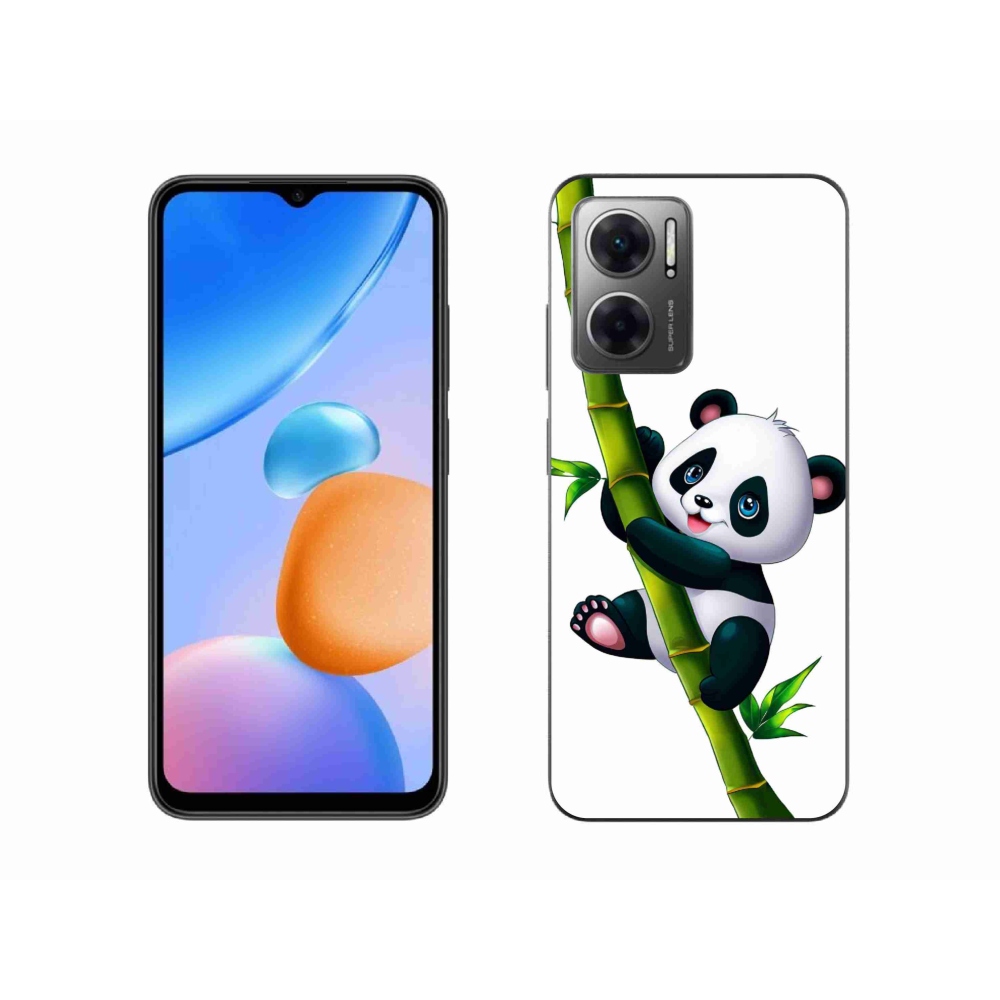 Gelový kryt mmCase na Xiaomi Redmi 10 5G - panda na bambusu