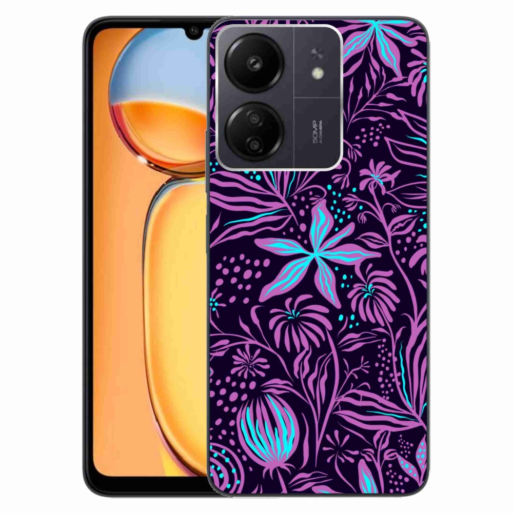 Gelový kryt mmCase na Xiaomi Poco C65/Redmi 13C - květiny 2