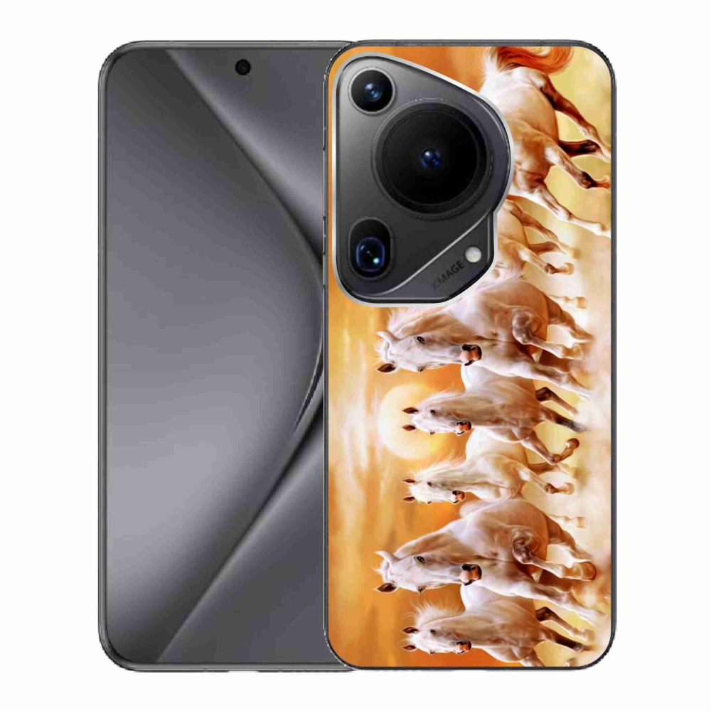 Gelový obal mmCase na Huawei Pura 70 Ultra - koně 2
