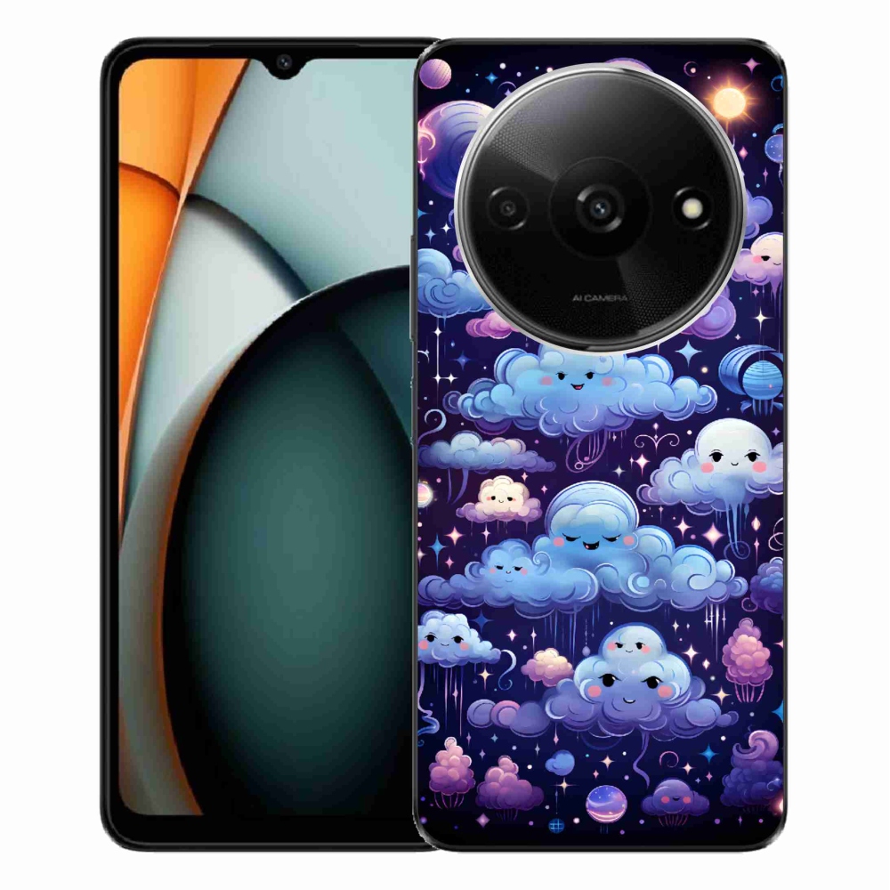 Gelový kryt mmCase na Xiaomi Redmi A3 - mráčky