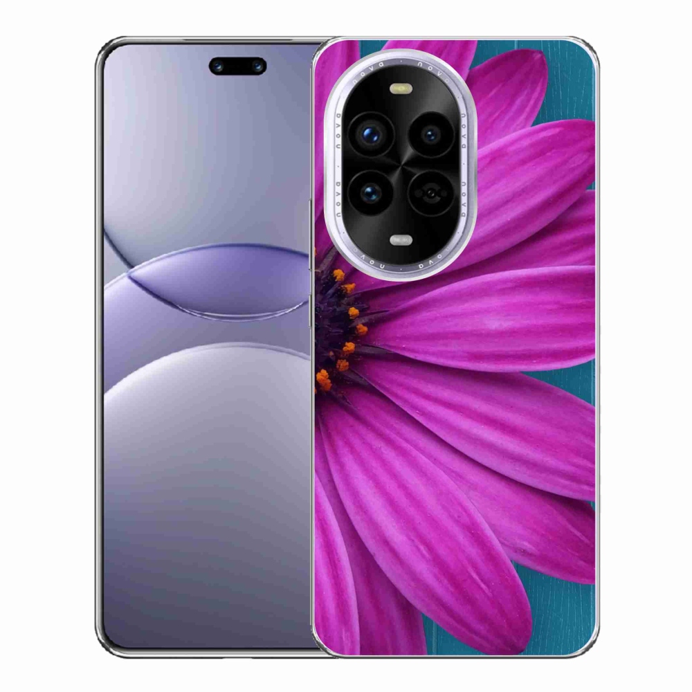 Gelový kryt mmCase na Huawei Nova 13 Pro 5G - fialová kopretina