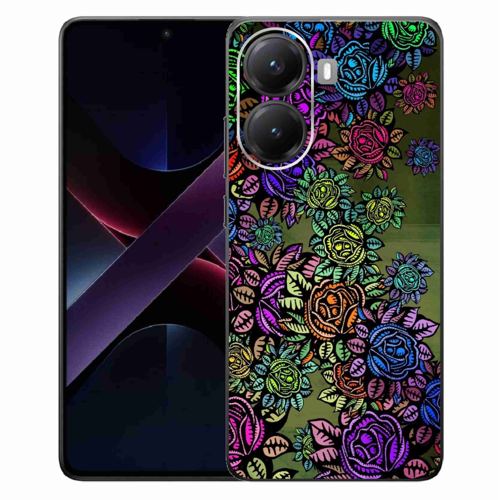 Gelový kryt mmCase na Xiaomi Poco X7 Pro 5G - květiny 6