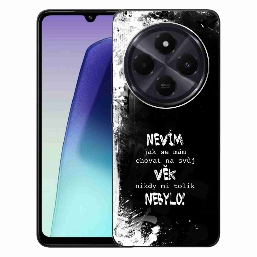 Gelový kryt mmCase na Xiaomi Redmi 14C/Poco C75 - vtipný text 14 černé pozadí