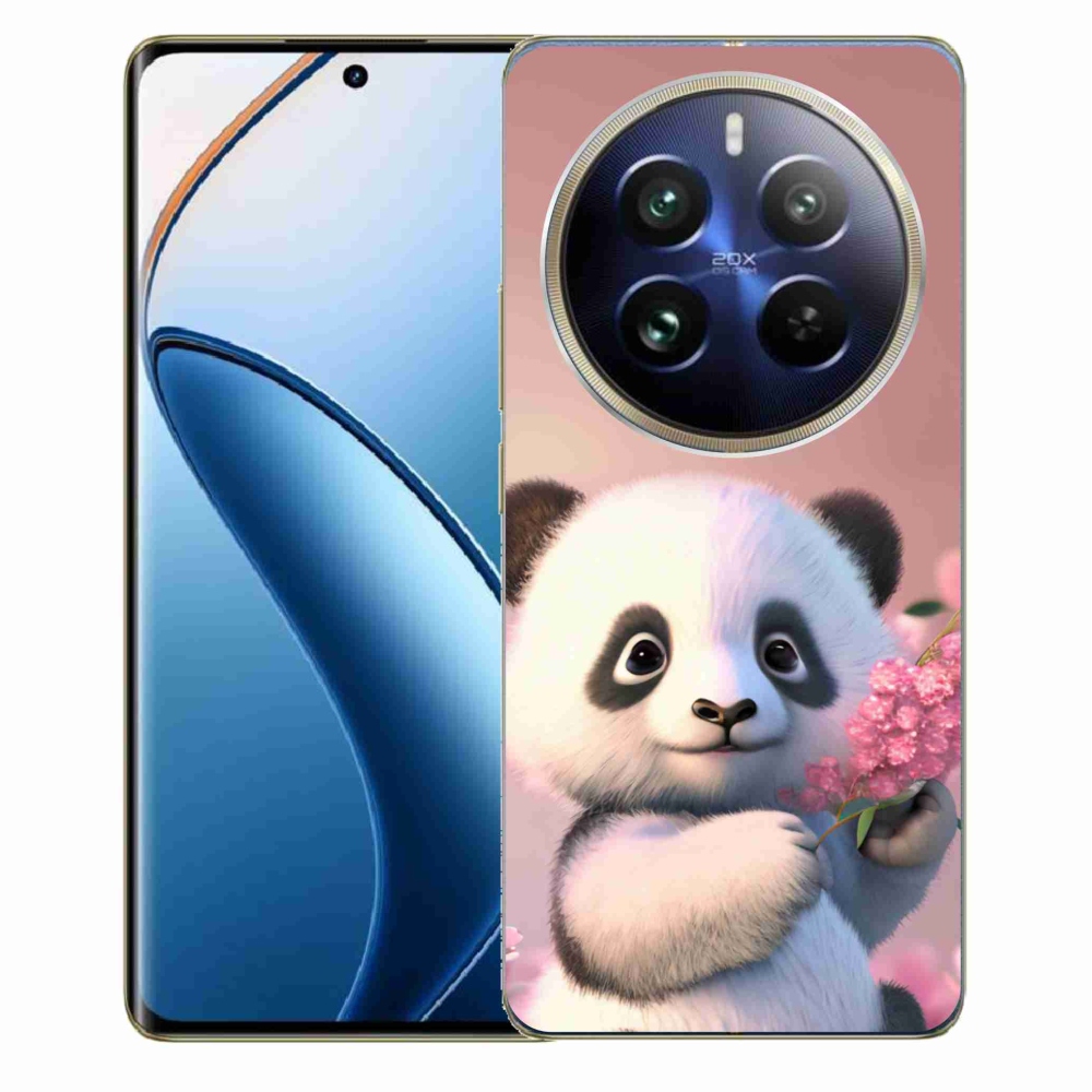 Gelový kryt mmCase na Realme 12 Pro 5G/12 Pro+ 5G - roztomilá panda