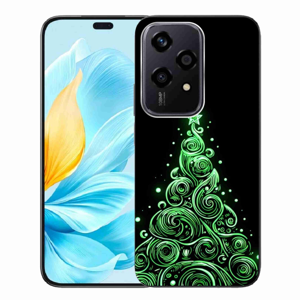 Gelový kryt mmCase na Honor 200 Lite 5G - neonový vánoční stromek 3