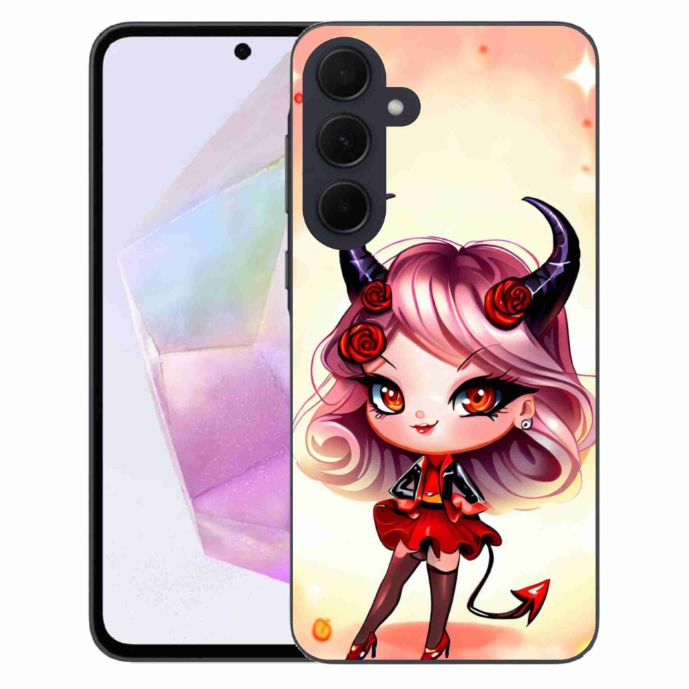 Gelový kryt mmCase na Samsung Galaxy A35 5G - kreslená čertice