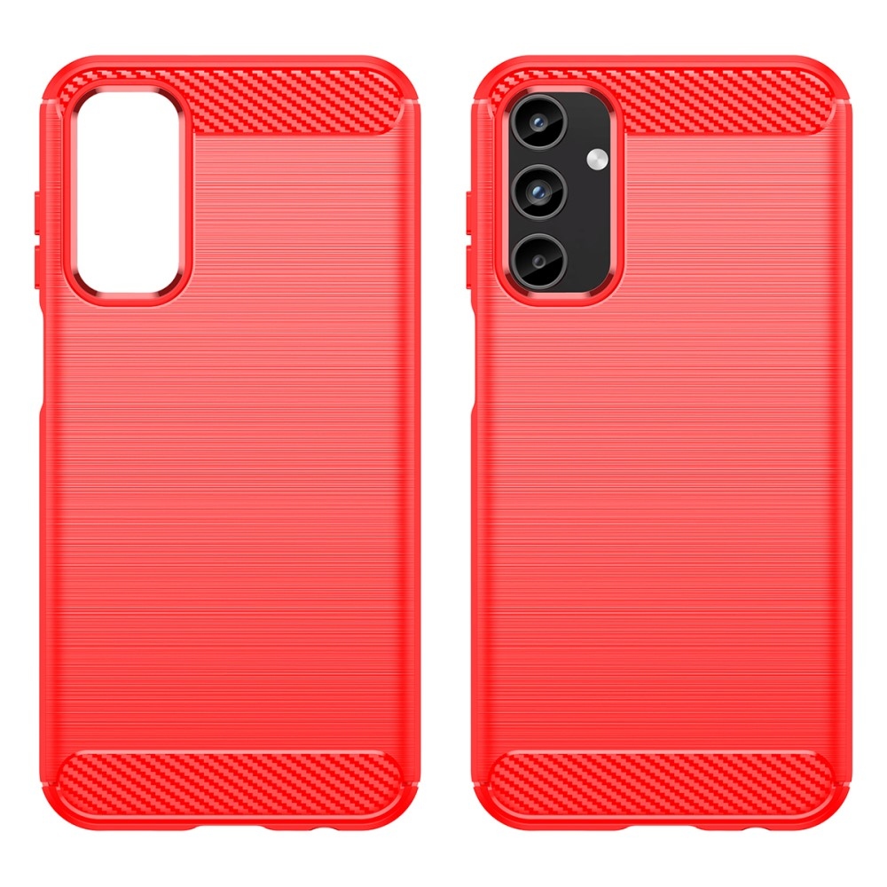 Carbon odolný gelový obal na Samsung Galaxy A15 4G/5G - červený