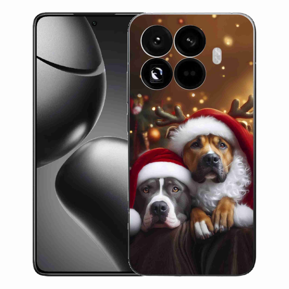 Gelový kryt mmCase na Xiaomi 15T Pro - vánoční psi