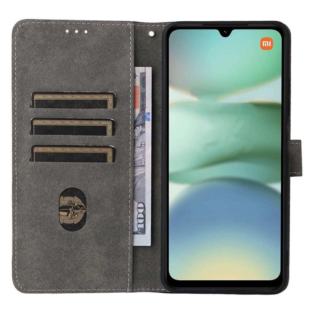 RFID knížkové pouzdro na Xiaomi Redmi A5 (171.7x77.8x8.3mm) - hnědé