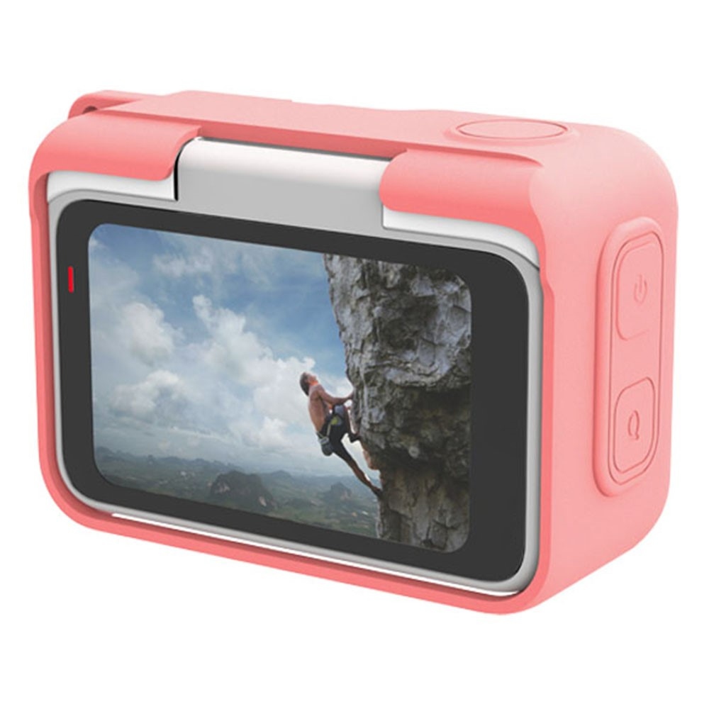 Silikonový ochranný obal s krytkou objektivu pro Insta360 GO Ultra – růžový