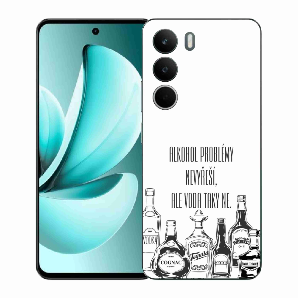 Gelový kryt mmCase na Realme C71 - vtipný text bílé pozadí