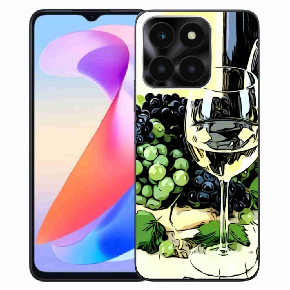 Gelový kryt mmCase na Honor X6a - sklenka vína