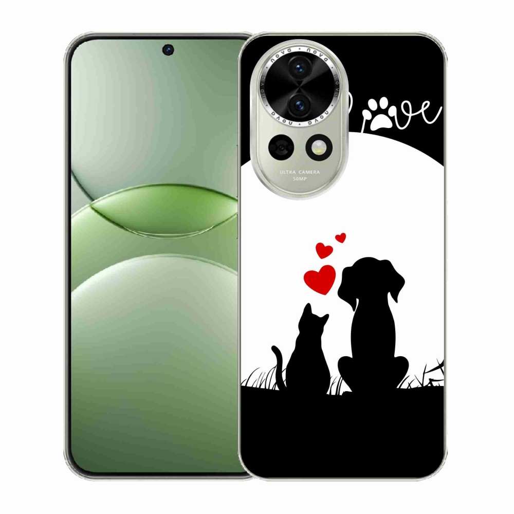 Gelový kryt mmCase na Huawei Nova 13 5G - zvířecí láska