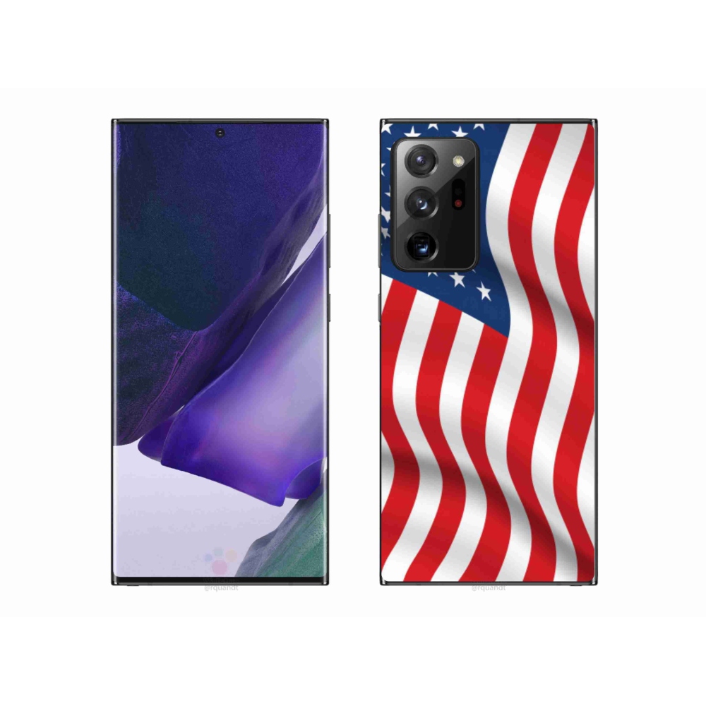 Gelový kryt mmCase na mobil Samsung Galaxy Note 20 Ultra - USA vlajka
