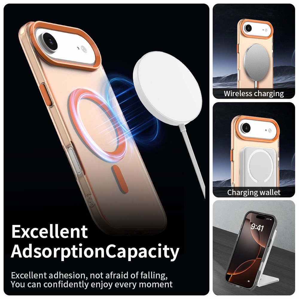 Candy gelový obal MagSafe pro iPhone 17 Air - oranžový