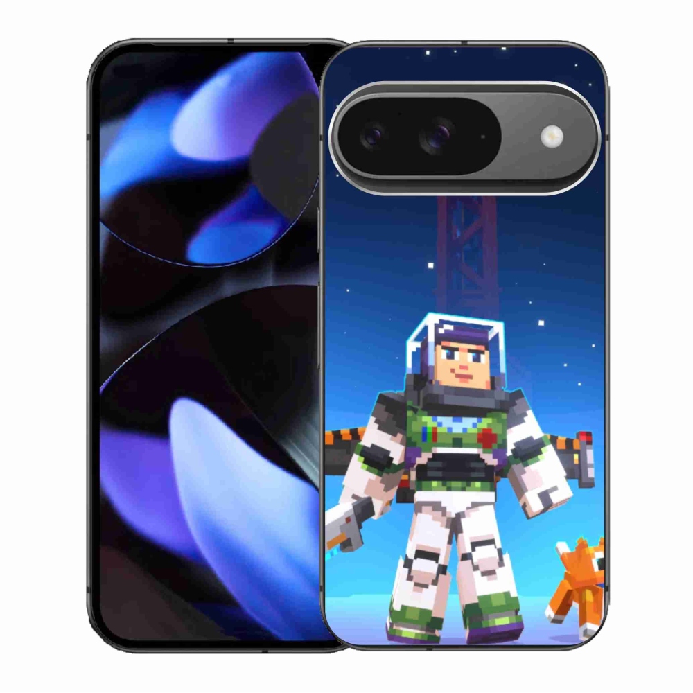 Gelový kryt mmCase na Google Pixel 9/9 Pro - minecraft 2