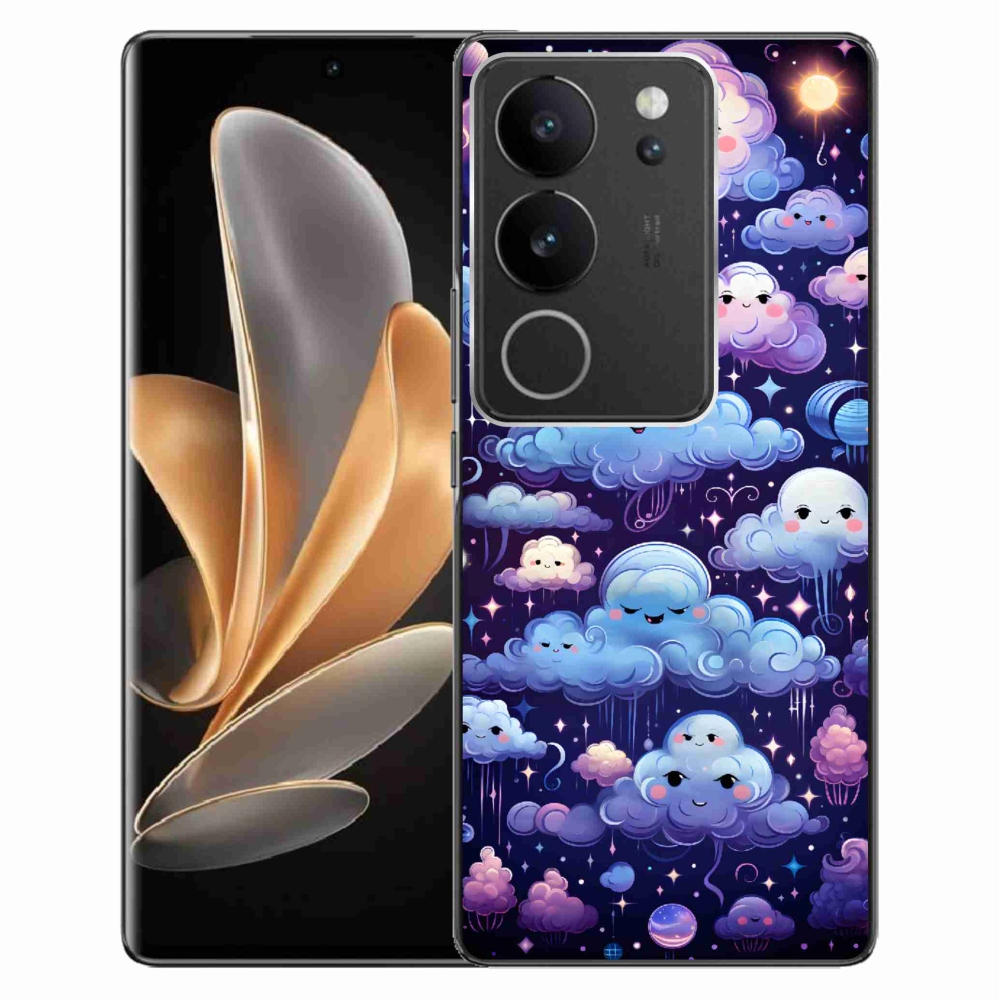 Gelový kryt mmCase na Vivo V29 5G - mráčky