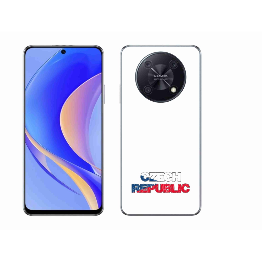 Gelový kryt mmCase na Huawei Nova Y90 - Czech Republic bílé pozadí