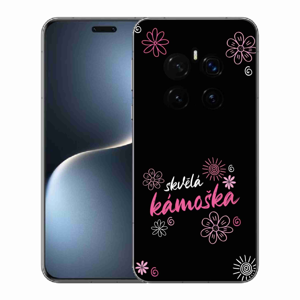Gelový kryt mmCase na Honor Magic 7 Pro 5G - skvělá kámoška černé pozadí