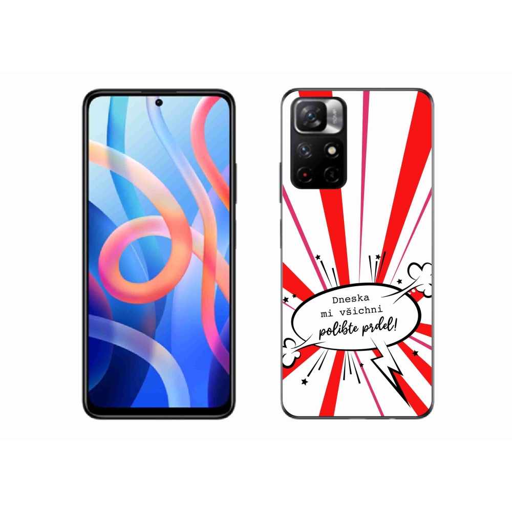 Gelový kryt mmCase na Xiaomi Redmi Note 11S 5G - vtipný text 15 bílé pozadí