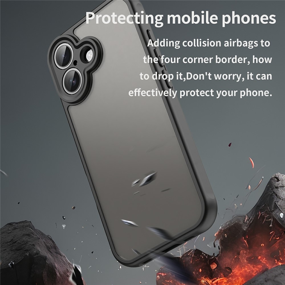 Proof gelový obal s pevnými zády na iPhone 17 - černý