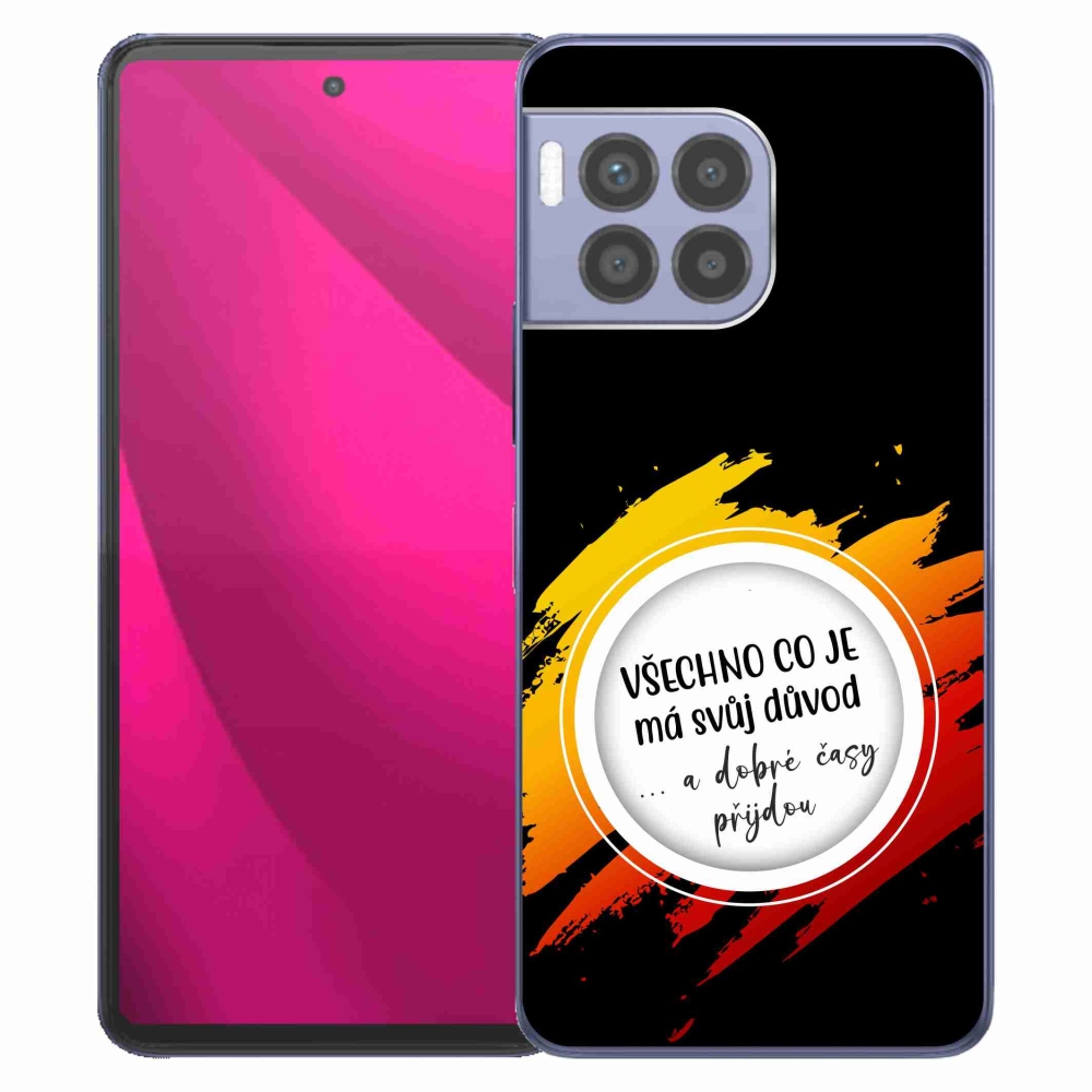 Gelový kryt mmCase na T-Mobile T Phone 2 Pro - citát 3 černé pozadí