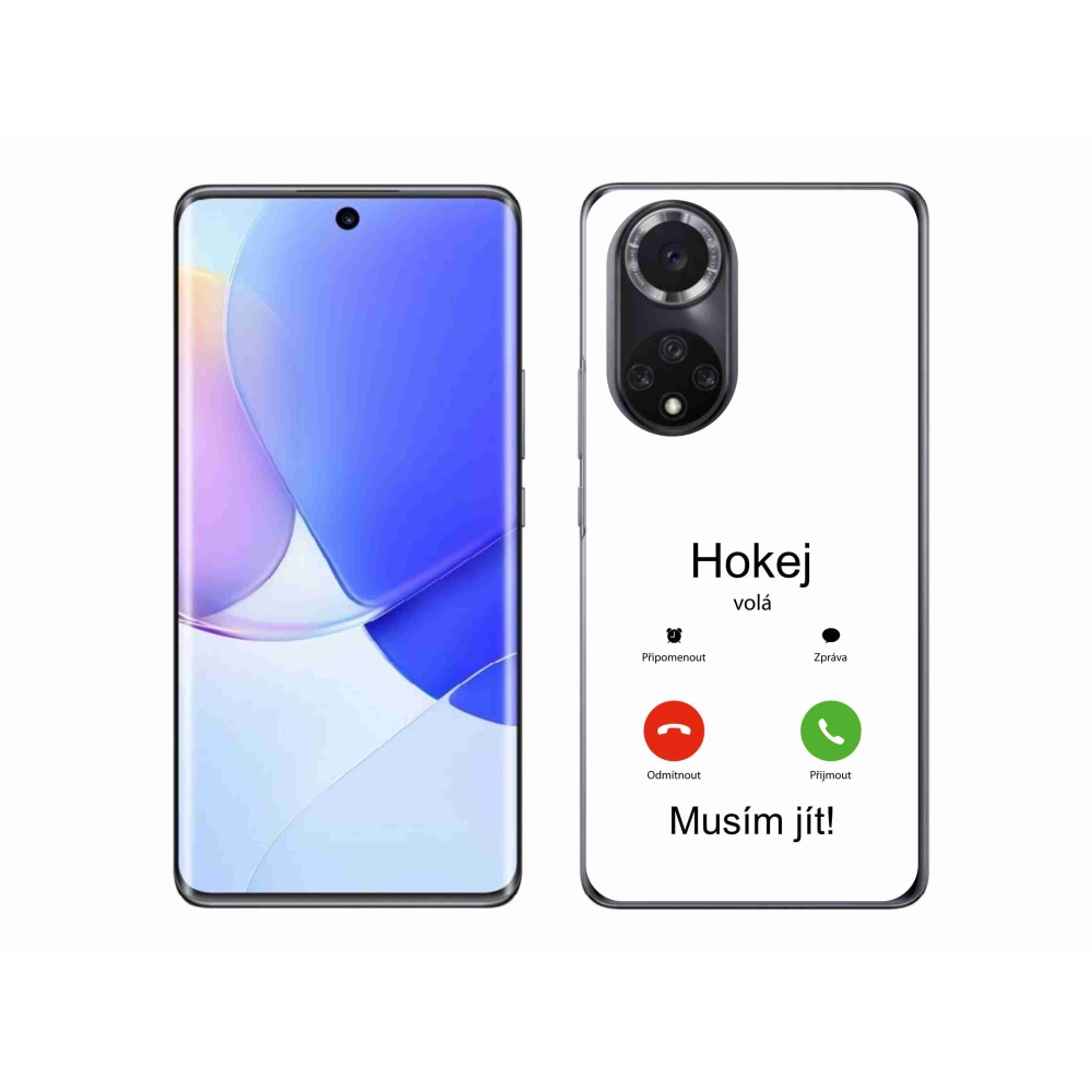 Gelový kryt mmCase na Huawei Nova 9 - hokej volá bílé pozadí