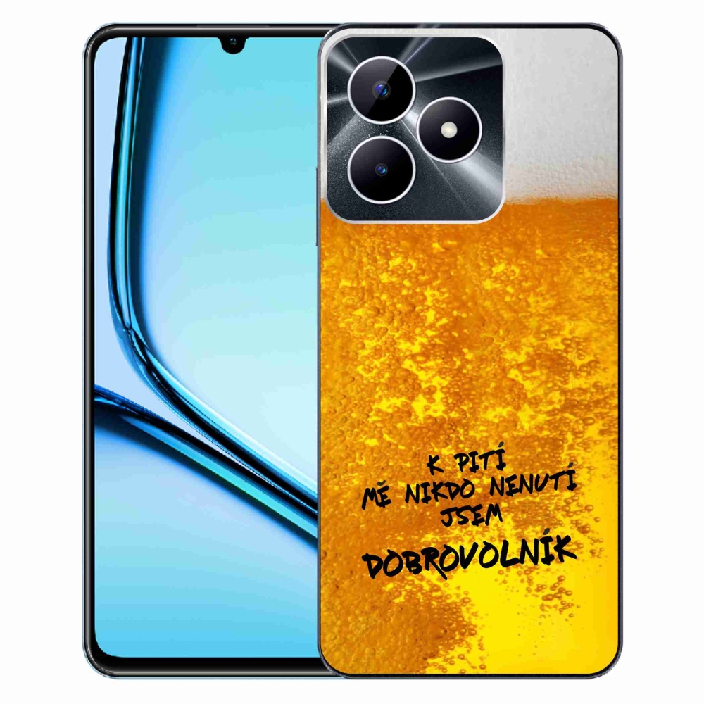 Gelový kryt mmCase na Realme Note 50 - pivní motiv 4