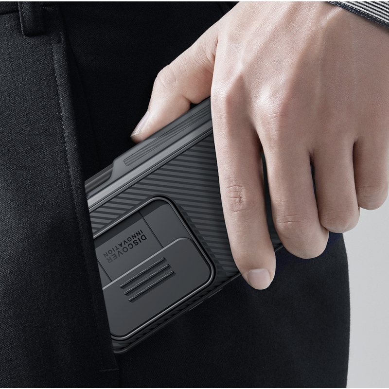 Nillkin CamShield PRO Slot+Stand Zadní Kryt pro Samsung Galaxy Z Fold 4 5G Black