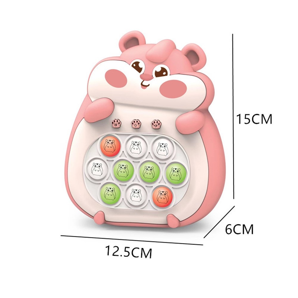 Elektronická reakční hra s bublinkovým panelem pro děti – růžová