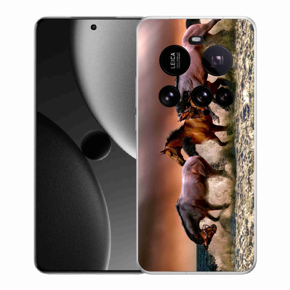 Gelový kryt mmCase na Xiaomi 15 Ultra - koně 1