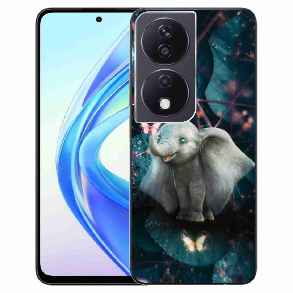 Gelový kryt mmCase na Honor X7b/Honor 90 Smart - roztomilý slon