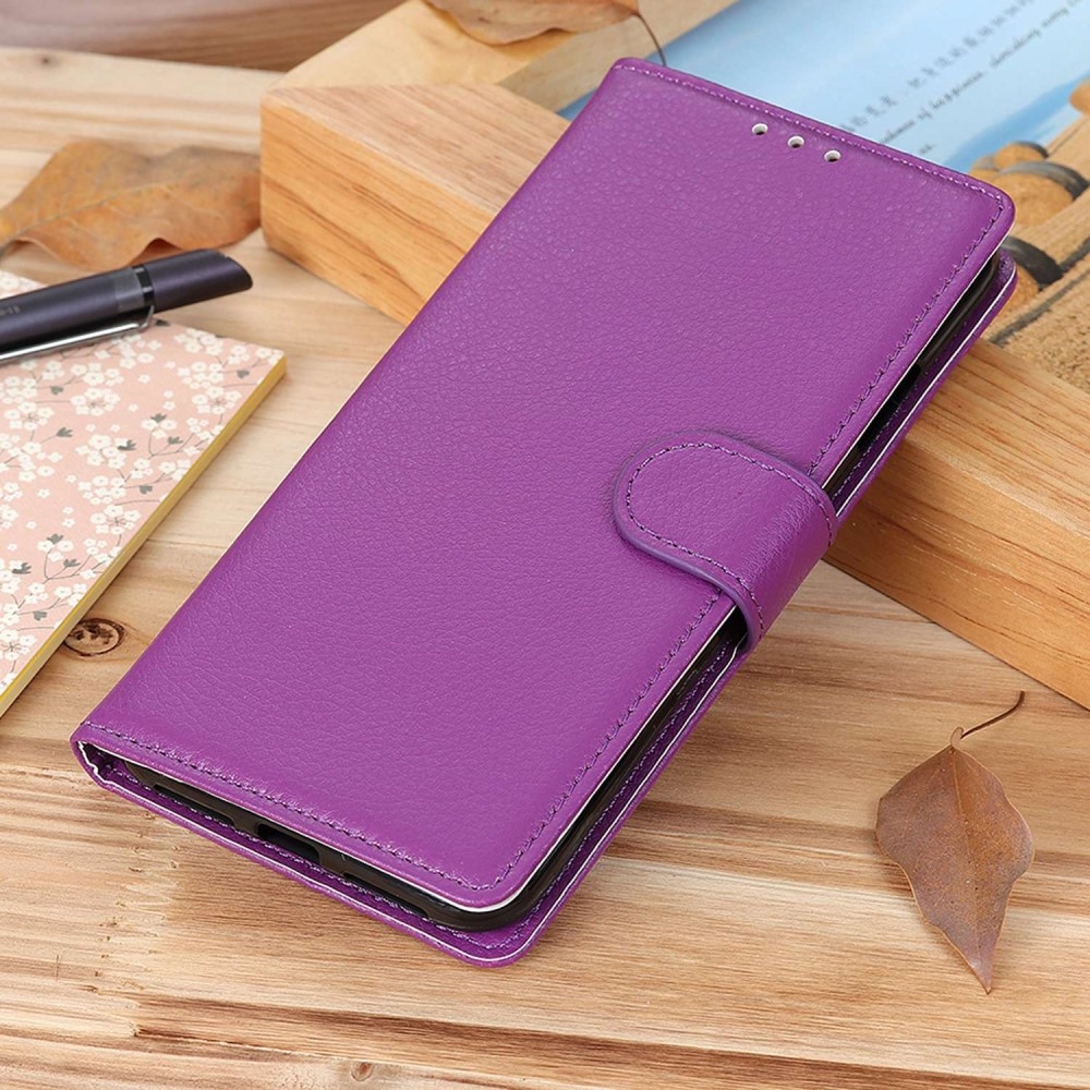 Litchie knížkové pouzdro na Honor X7b/Honor 90 Smart - fialové