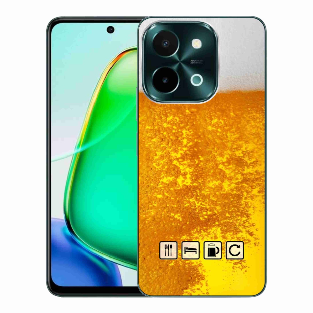 Gelový kryt mmCase na Vivo Y28 - pivní motiv 3