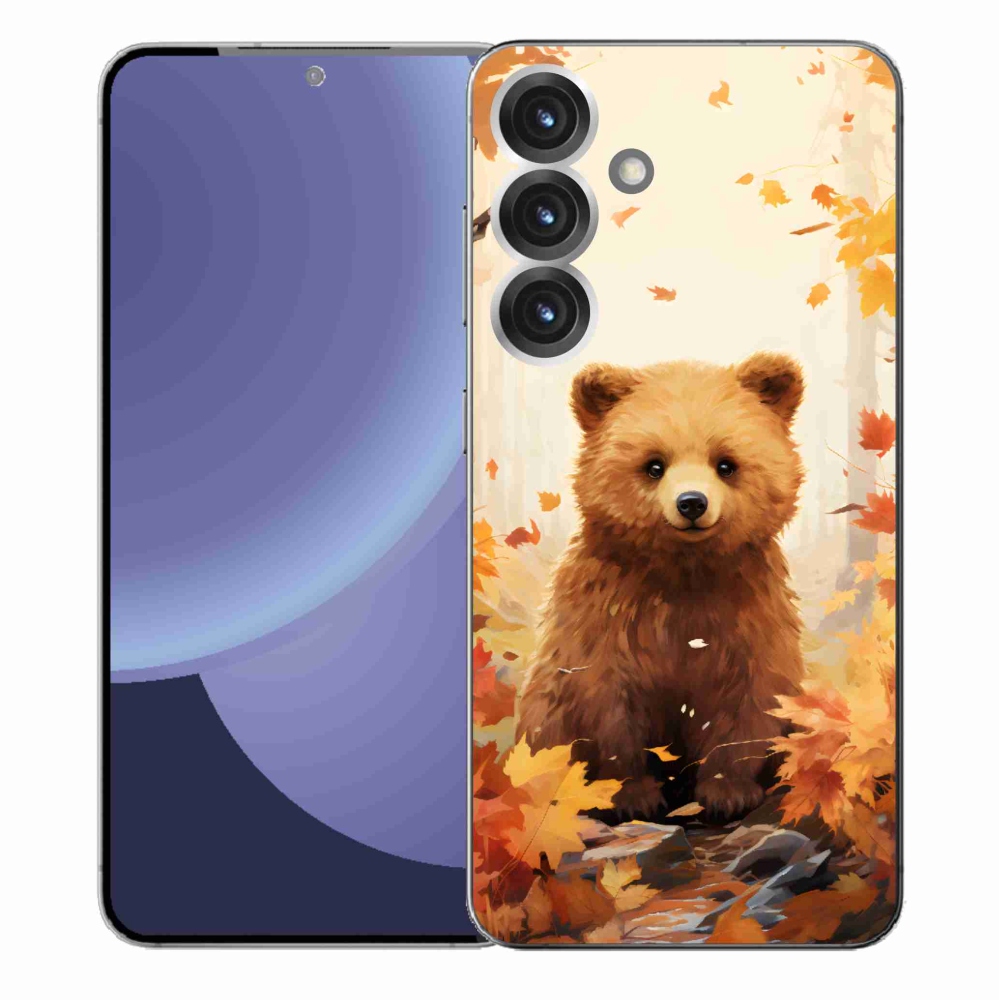 Gelový kryt mmCase na Samsung Galaxy S25+ - medvěd v lese