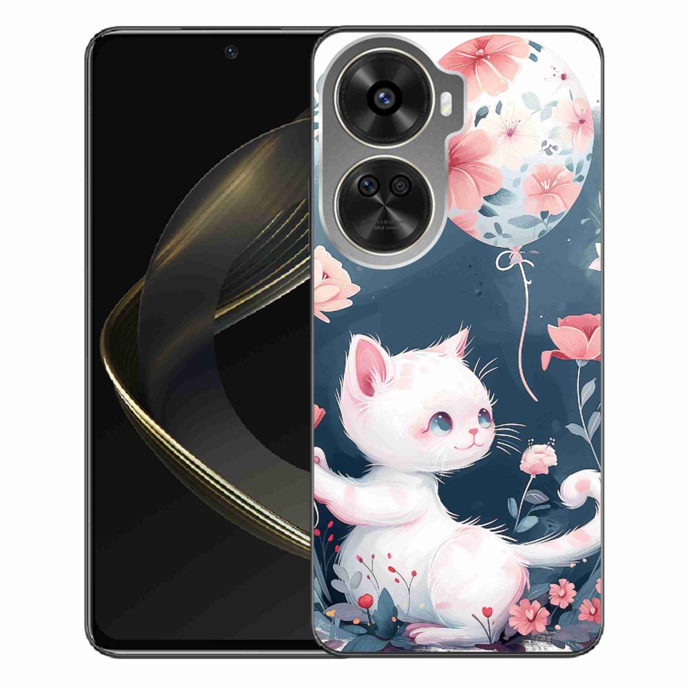 Gelový kryt mmCase na Huawei Nova 12 SE - kotě s balónkem