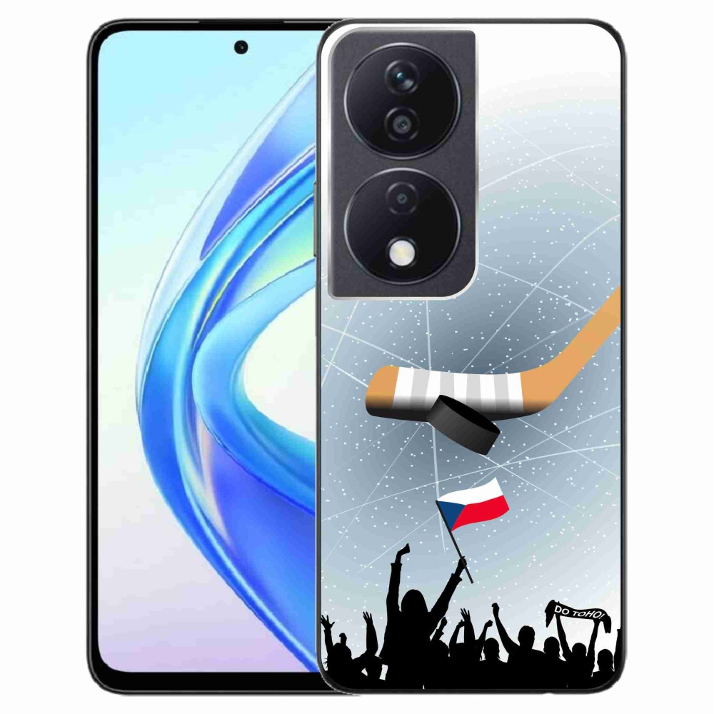 Gelový kryt mmCase na Honor X7b/Honor 90 Smart - fanoušci hokeje