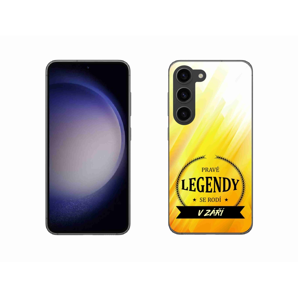 Gelový kryt mmCase na Samsung Galaxy S23 5G - legendy v září žluté pozadí