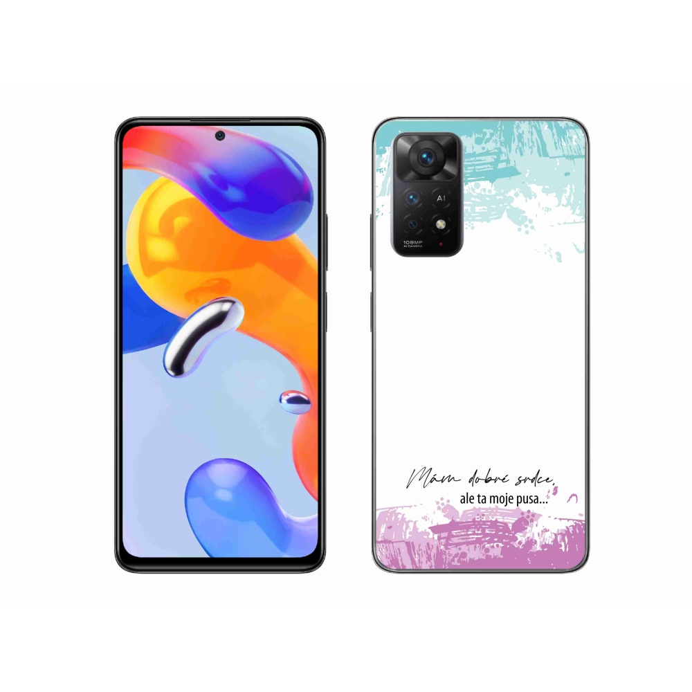 Gelový kryt mmCase na Xiaomi Redmi Note 11 Pro 4G/5G - vtipný text 3 bílé pozadí