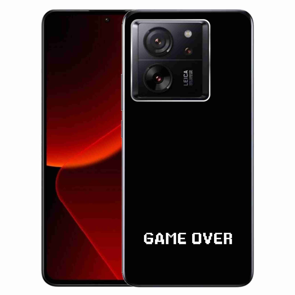 Gelový kryt mmCase na Xiaomi 13T/13T Pro - game over černé pozadí